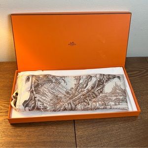 Vintage Hermes Scarf with Box